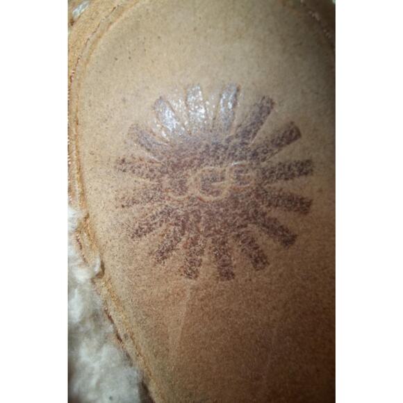 UGG Australia Brown Suede & Textile Clogs Mules Wedge Shoes 8 - Picture 12 of 12
